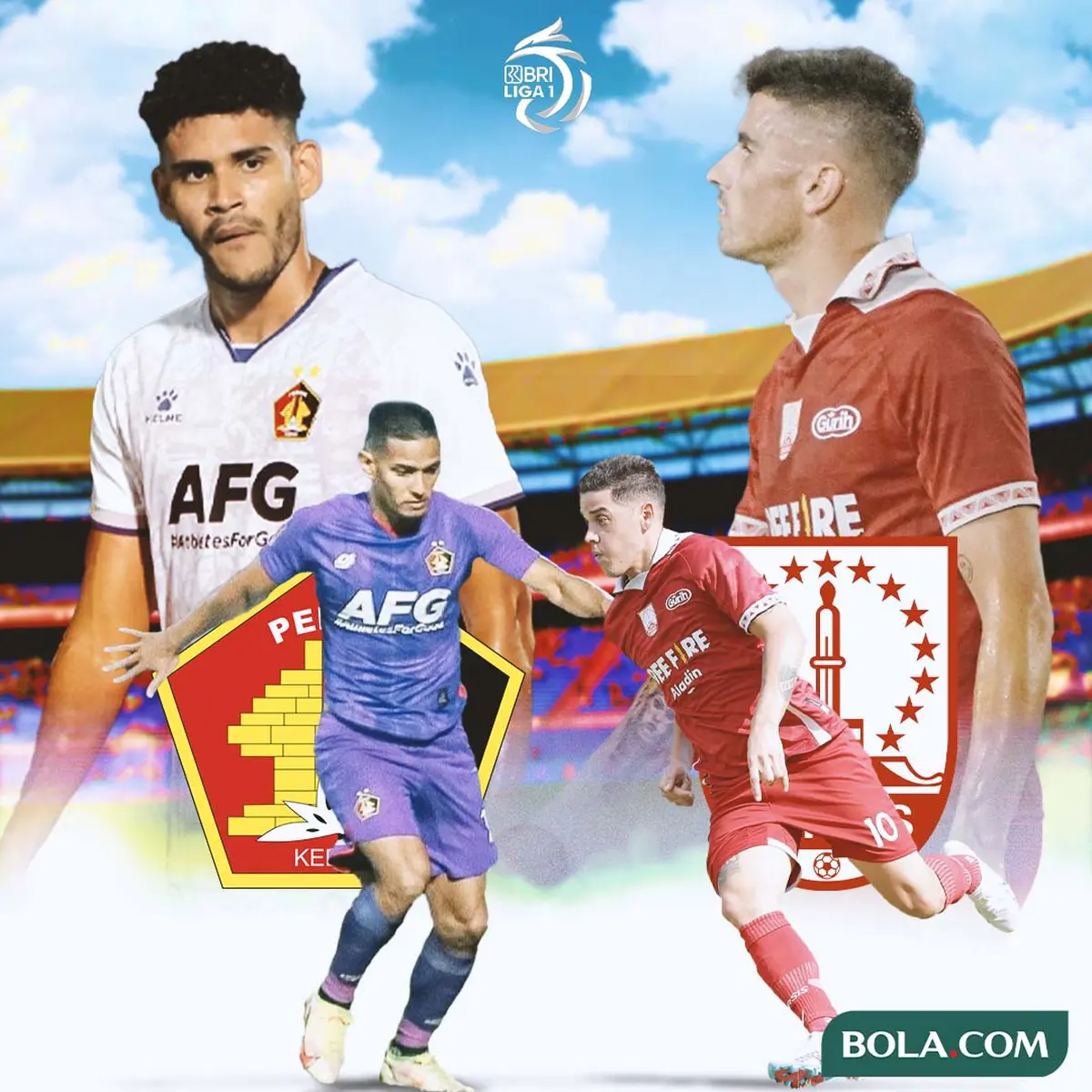 Adu Kekuatan Antarlini Bhayangkara FC vs Persis di BRI Super League: Menanti Ketajaman Lini Depan