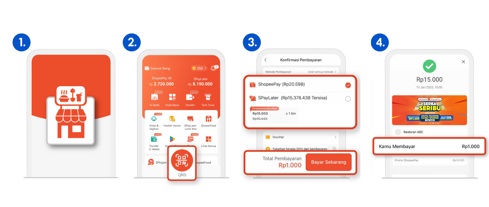 Bayar QRIS ShopeePay Serba Rp1.000 di Merchant Favorit Mulai 16 Agustus – 14 September 2025 : Okezone Women