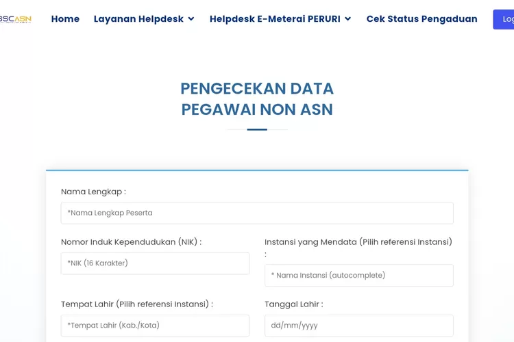 Cara Cek Tenaga Honorer di BKN Melalui Situs Resmi