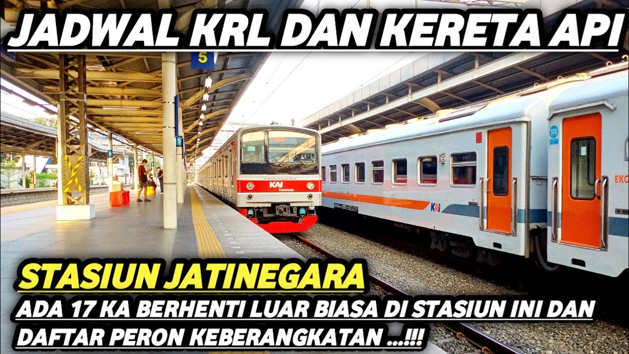 Daftar KA yang Berhenti Luar Biasa di Stasiun Jatinegara Hari Ini