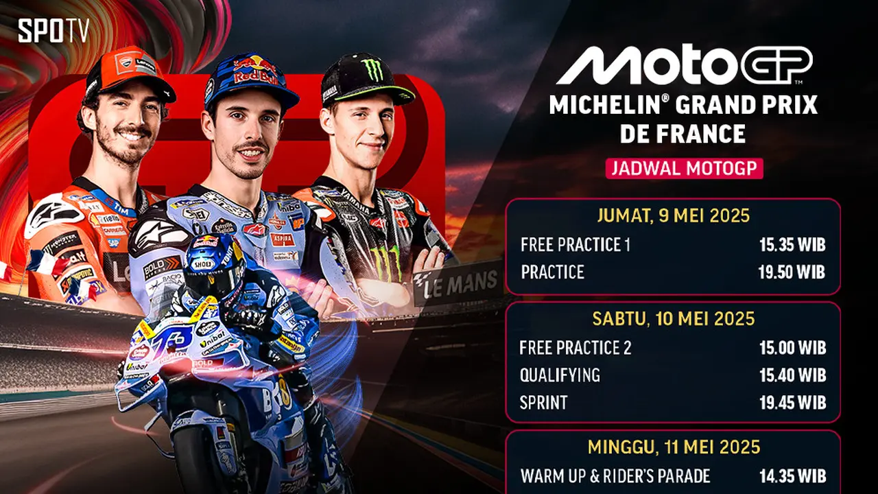 Jadwal MotoGP Hungaria 2025: Sabtu Sore Kualifikasi, Malam Sprint Race