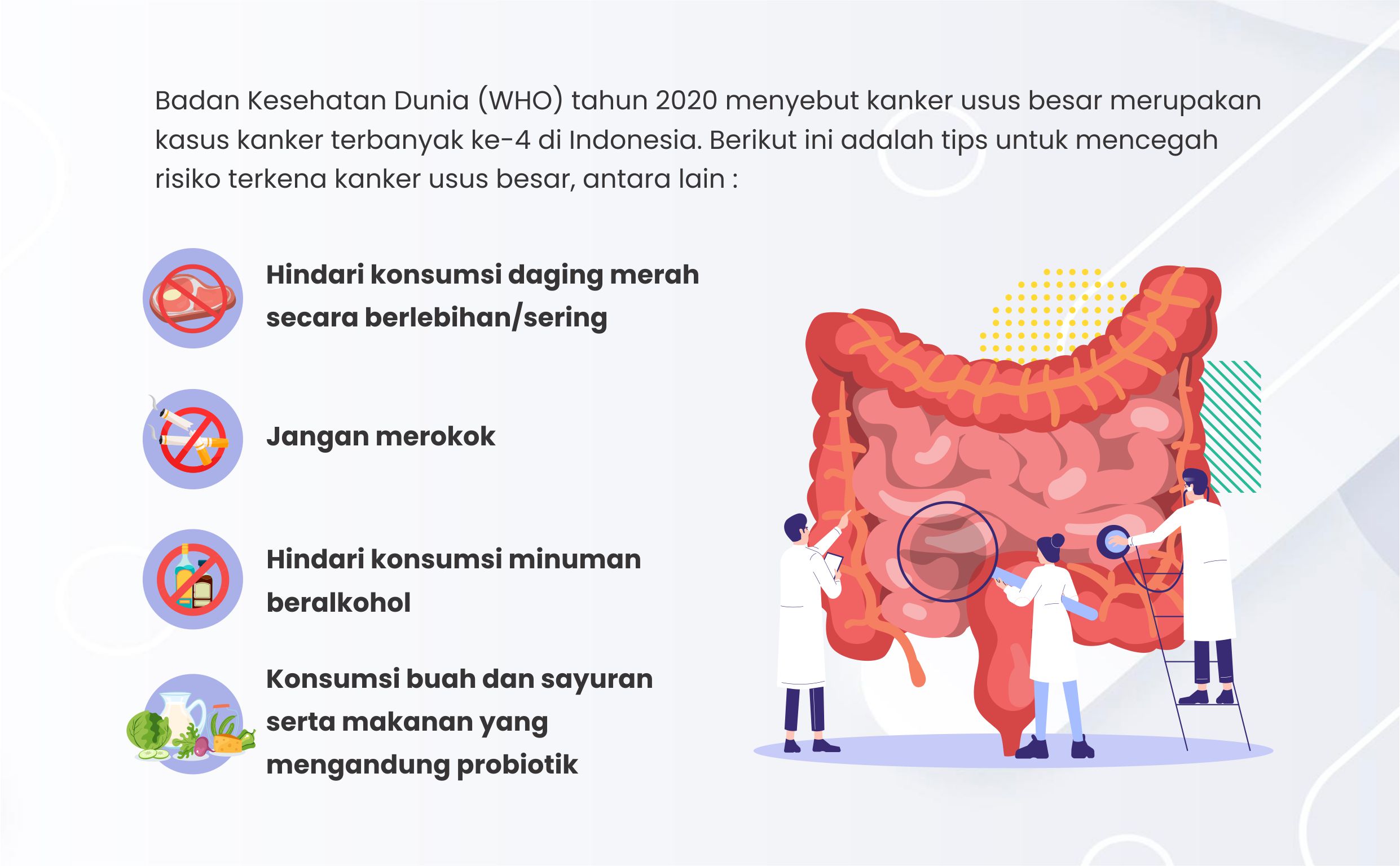 Mulai Terdeteksi di Usia 20-an, Ini Gejala Kanker Usus Besar yang Tak Boleh Disepelekan.
