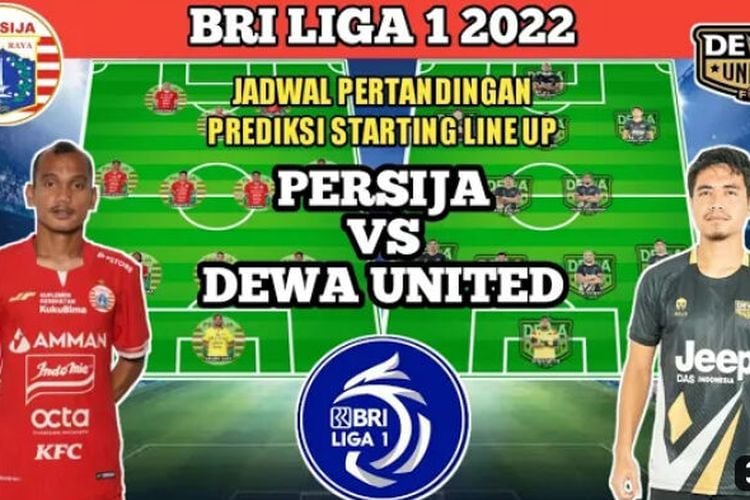 Prediksi Dewa United Vs Persija di BRI Super League: Perang Dua Kontestan Bertabur Pemain Bintang