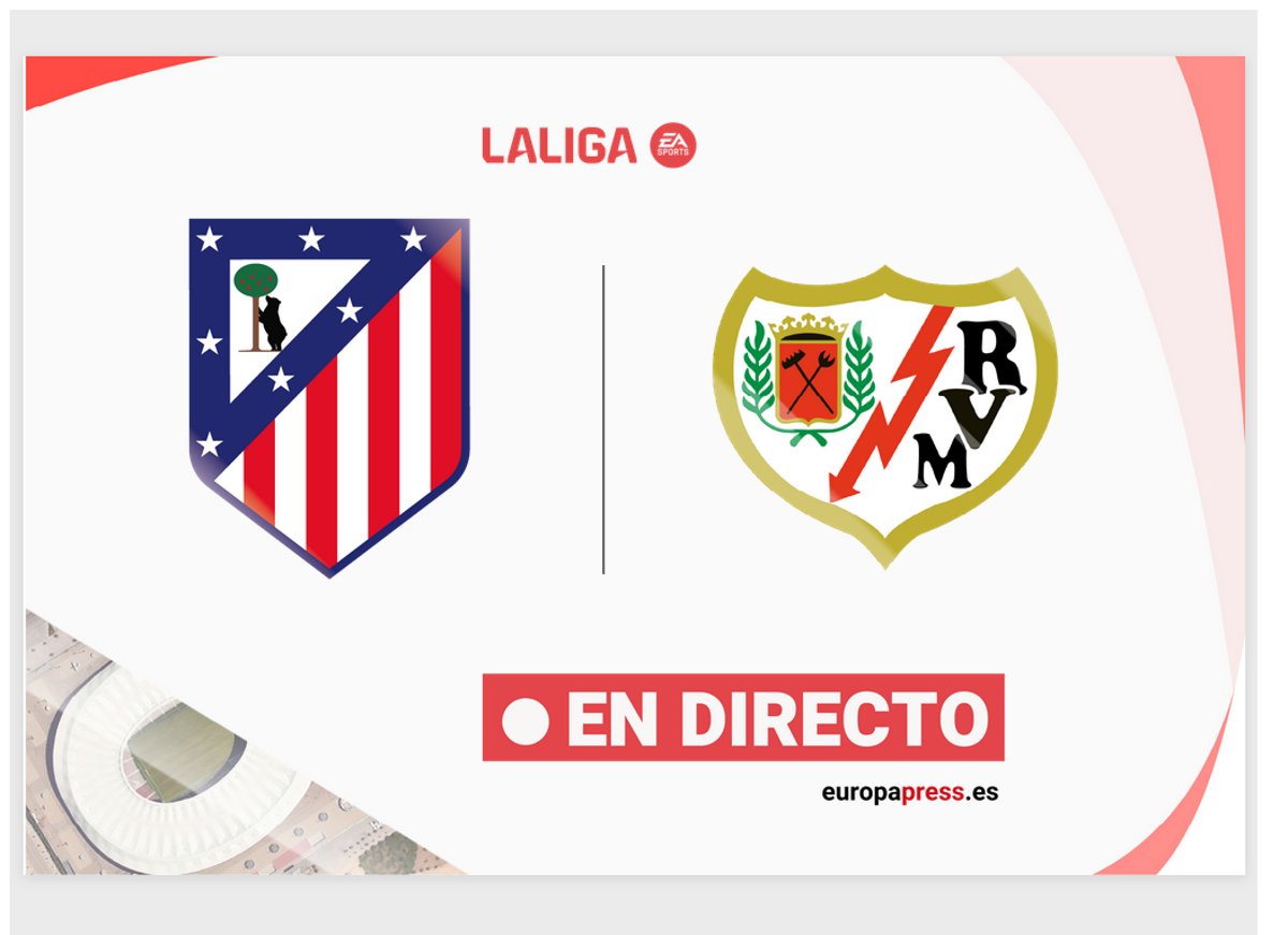 Atlético de Madrid - Rayo Vallecano, en directo: LaLiga EA Sports, hoy en vivo