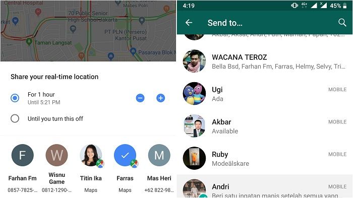 Cara Melacak Lokasi Seseorang Pakai WhatsApp dan Google Maps