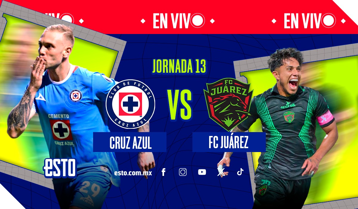 Cruz Azul vs Juárez EN VIVO: Alineaciones confirmadas para el partido