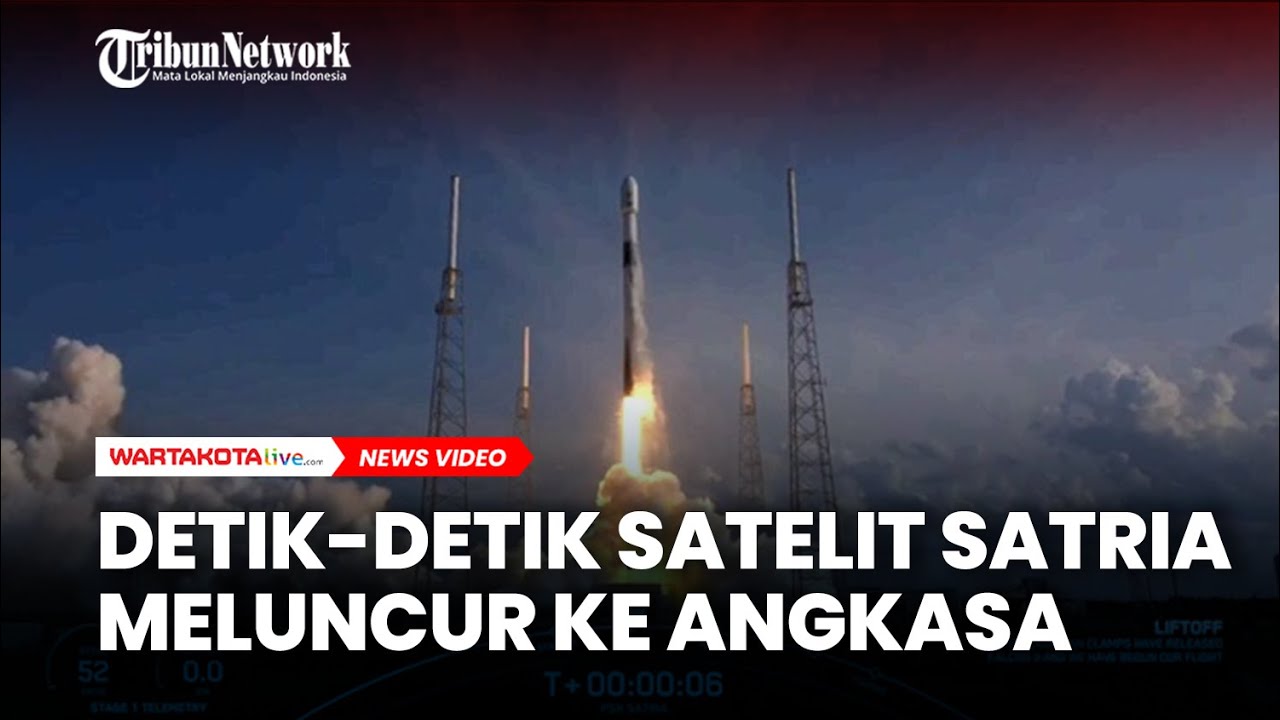 Detik-detik Satelit Nusantara Lima Meluncur ke Angkasa