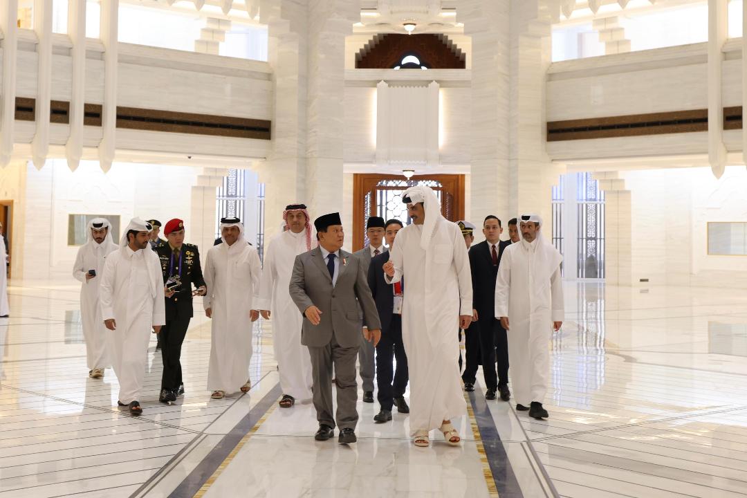 Foto: Prabowo Temui Emir Qatar di Doha