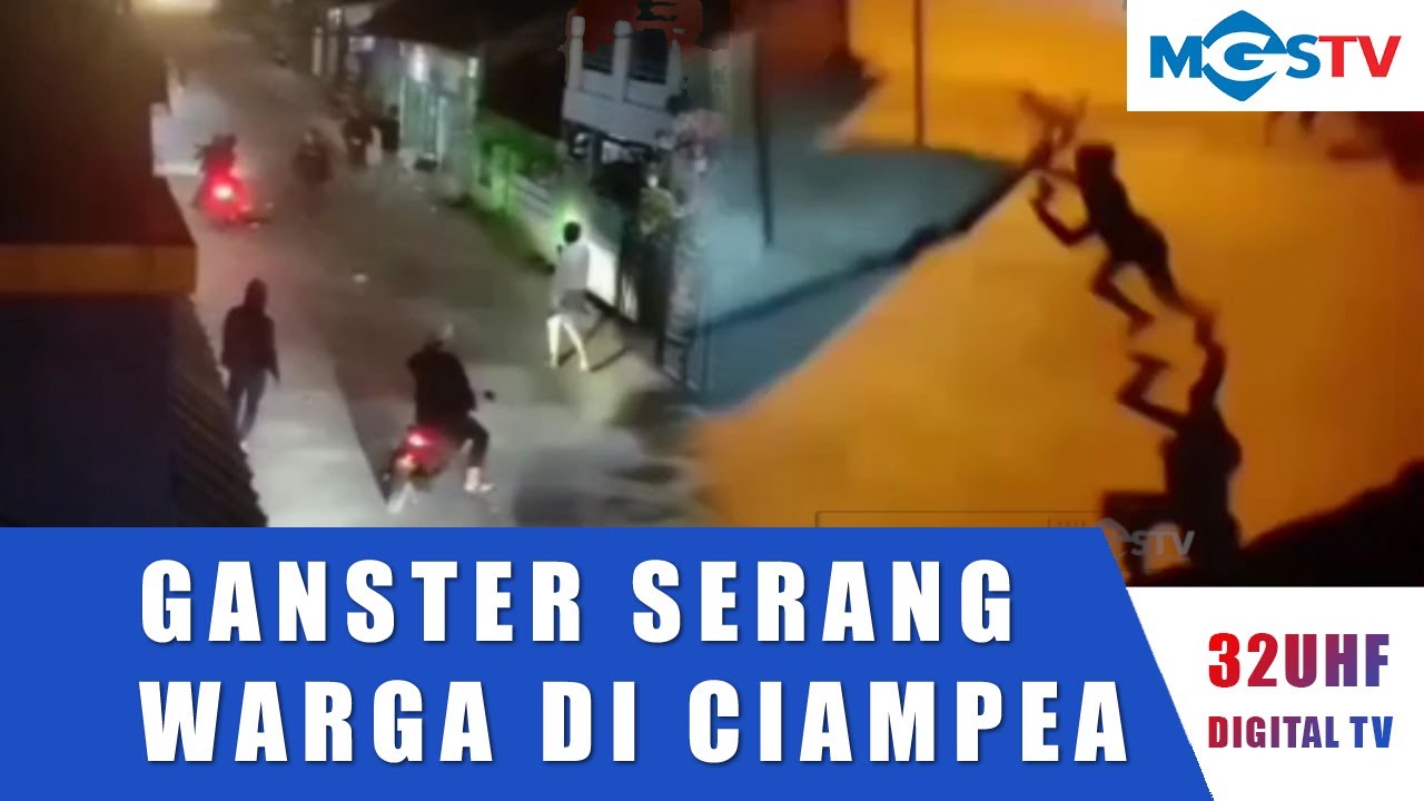 Gangster Berulah Serang Tiga Pemuda Saat Berboncengan di Jalan Binong.