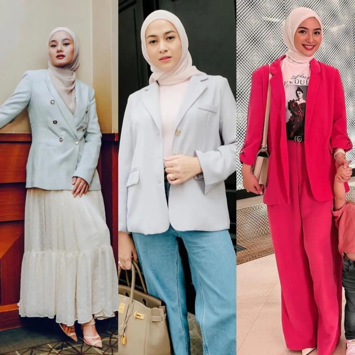 HUT ke-14, Cantiknya Amora dengan OOTD Jaket Elegan.