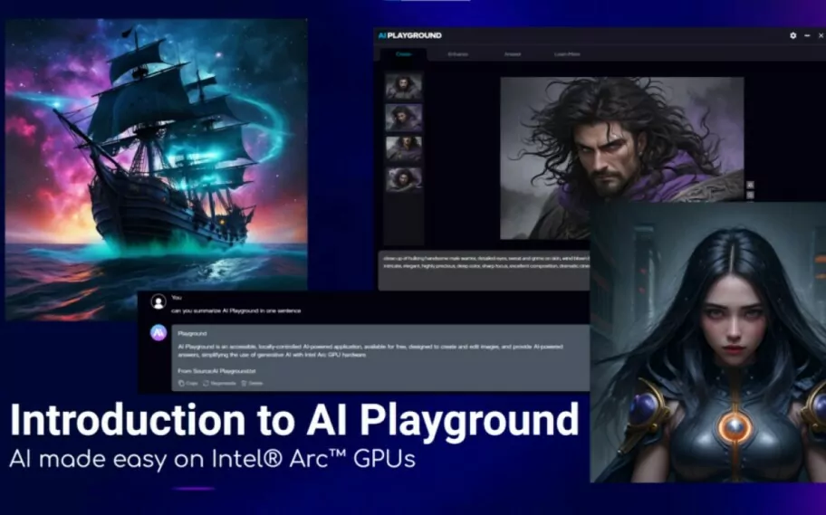 Intel AI Playground: Aplikasi Canggih Bisa Bikin Game Pakai Prompt.