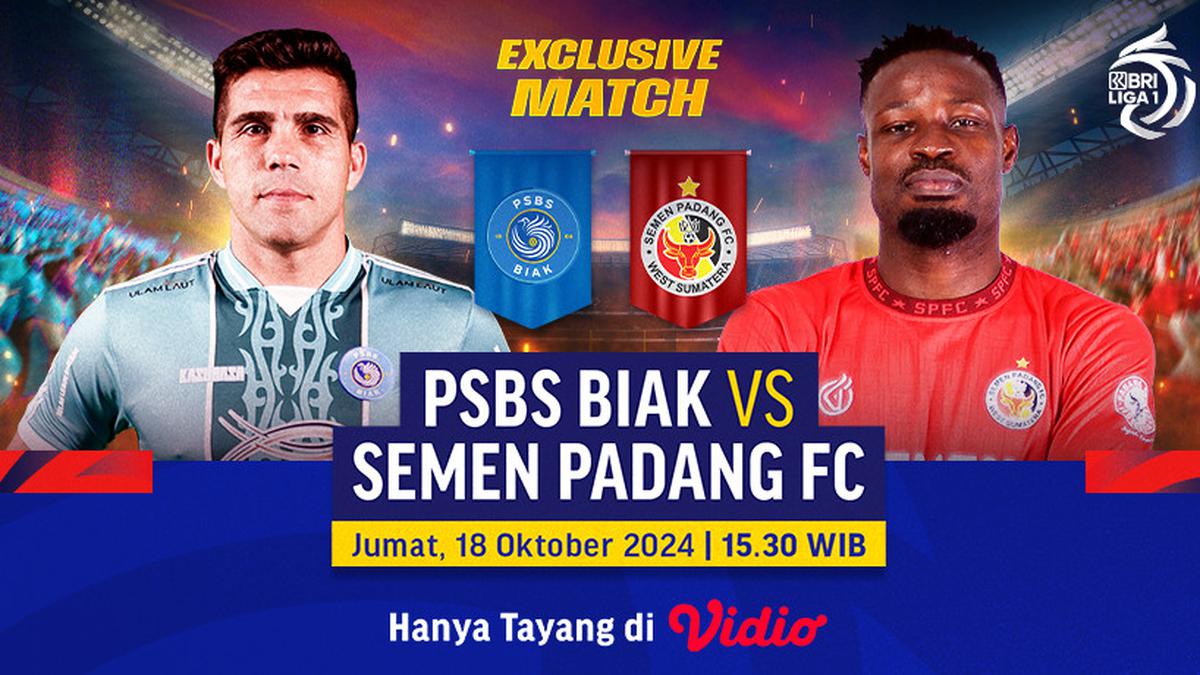 Jadwal Siaran Langsung Semen Padang vs PSBS Biak di Super League