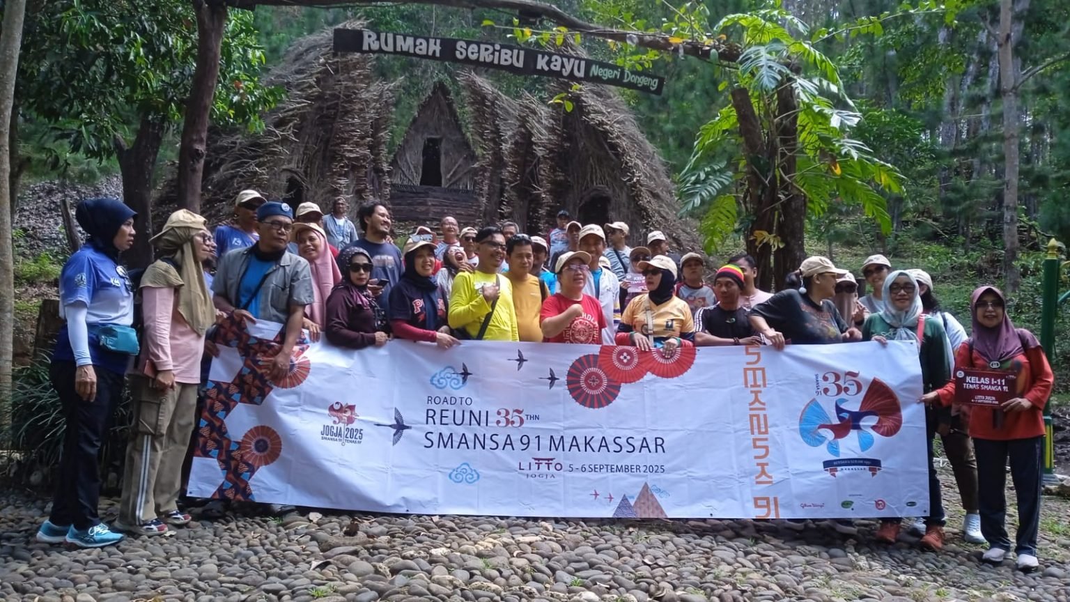 Jogja Jadi Saksi Kehangatan Reuni 35 Tahun Alumni SMANSA Makassar 1991