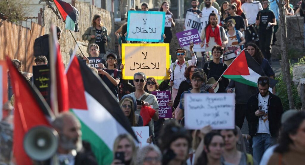 KTT Two-State Solution di PBB Diwarnai Demo Free Palestine