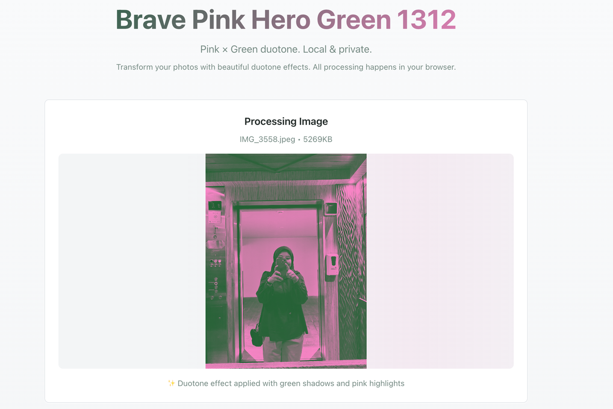Link dan Cara Edit Foto Profil Warna Pink dan Hijau di Media Sosial