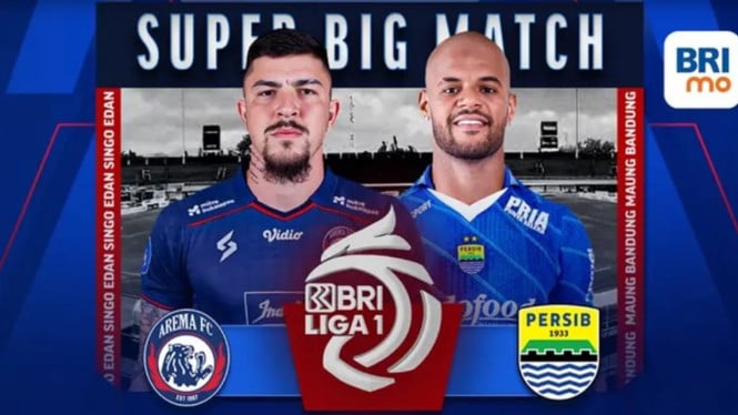 Link Live Streaming BRI Liga 1: Arema FC Vs Persib.