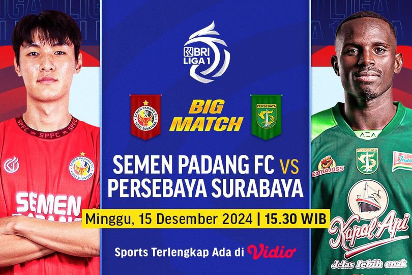 Link Live Streaming BRI Super League: Persebaya Surabaya Vs Semen Padang
