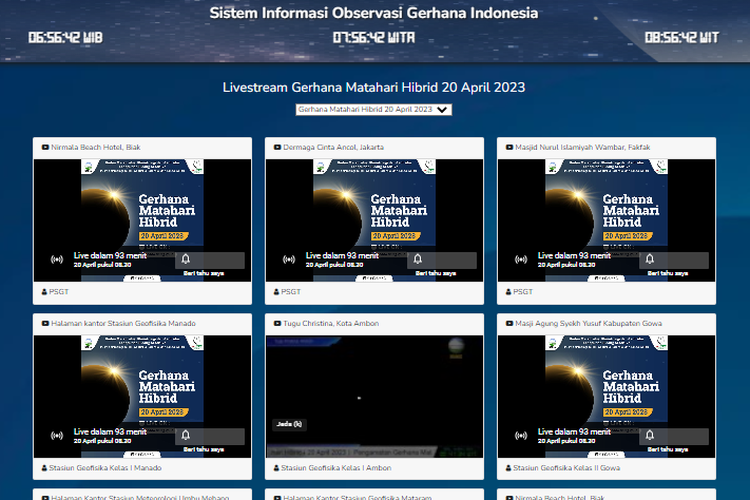 Link Nonton Gerhana Matahari Sebagian 21 September Live Streaming.