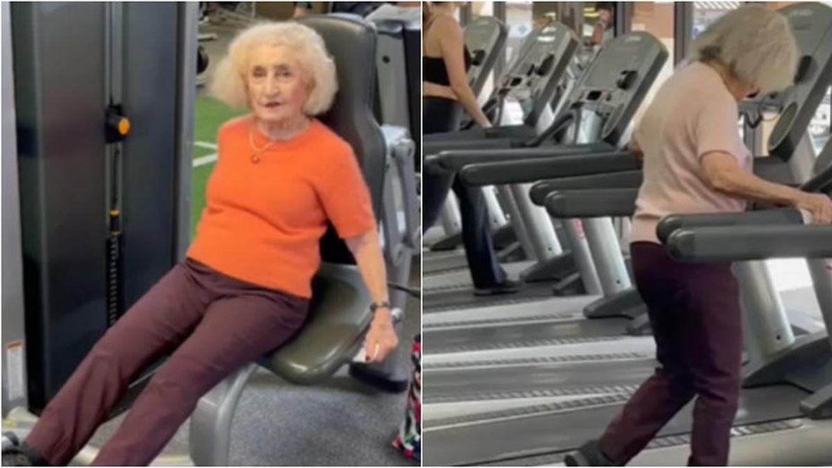 Nenek Umur 100 Buktikan Anti Jompo, Masih Kuat Nge-gym di Usia Seabad
