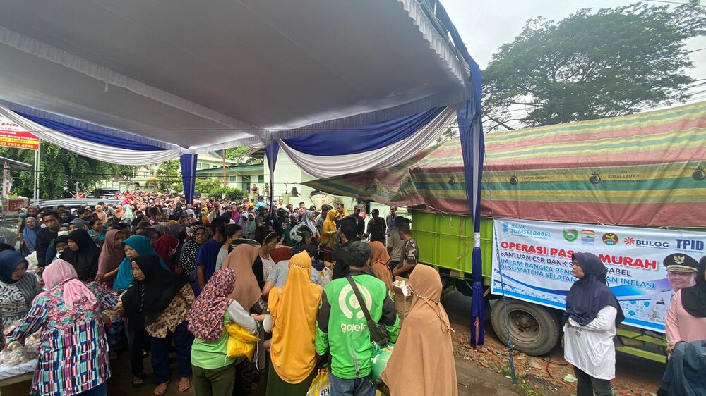 Pemprov Sumsel-Bank Sumsel Babel Gelar Pasar Murah untuk Tekan Inflasi