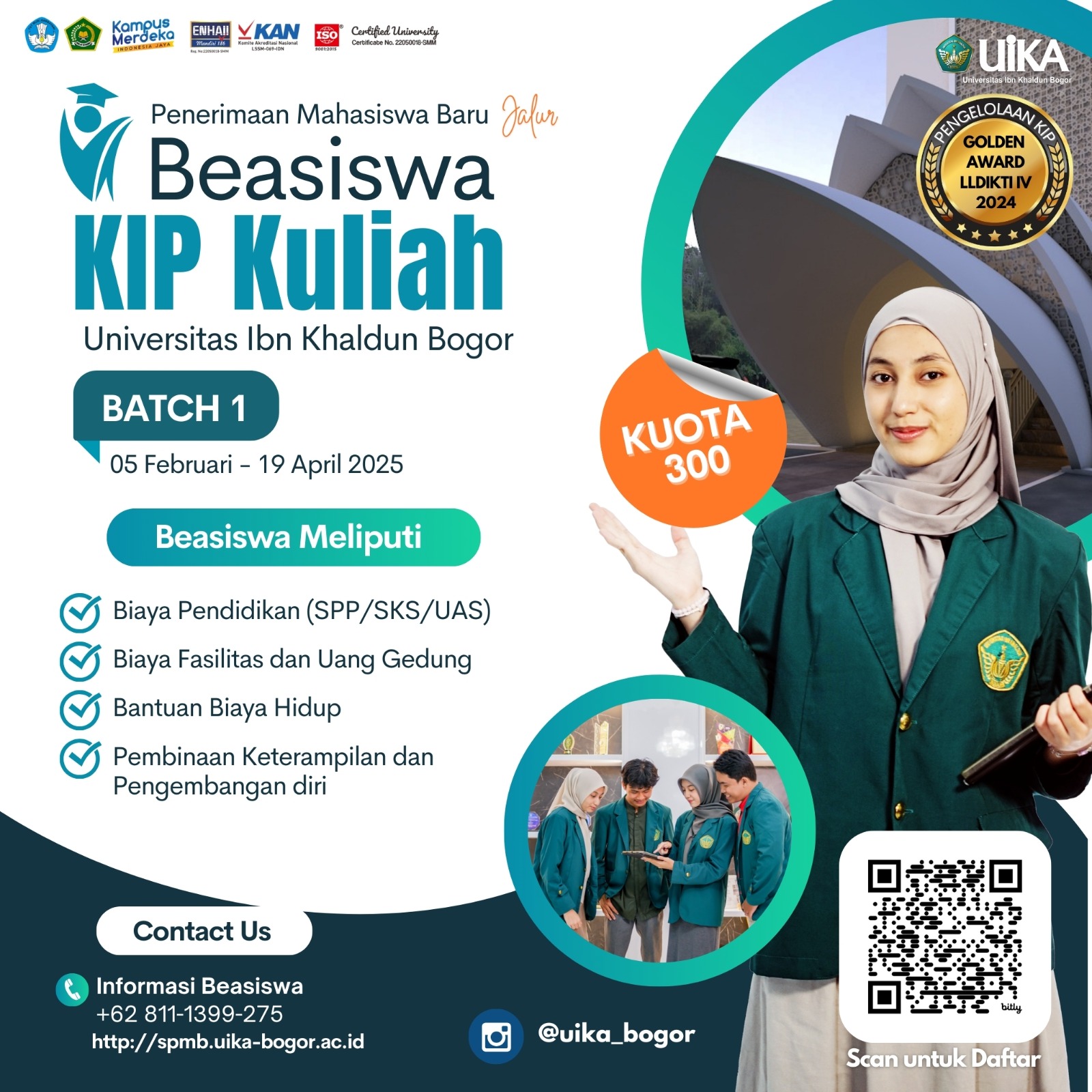 Pendaftaran Beasiswa KIP Kuliah Kemenag 2025 Dibuka, Ini Syaratnya