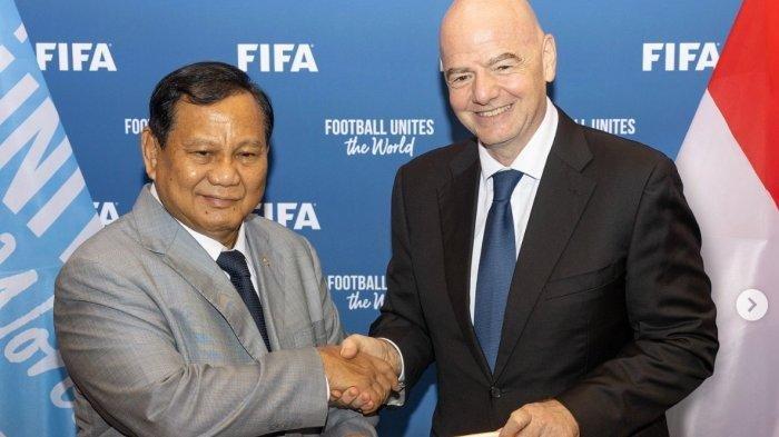 Prabowo Subianto Berjumpa Presiden FIFA Gianni Infantino di New York: Bakal Bersinergi Majukan Sepak Bola Indonesia