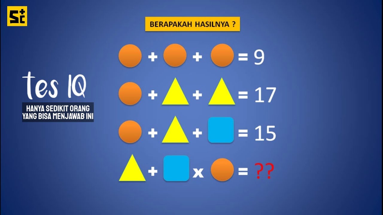 Tes Logika dengan Teka-teki Angka, IQ Super Pasti Benar Semua.
