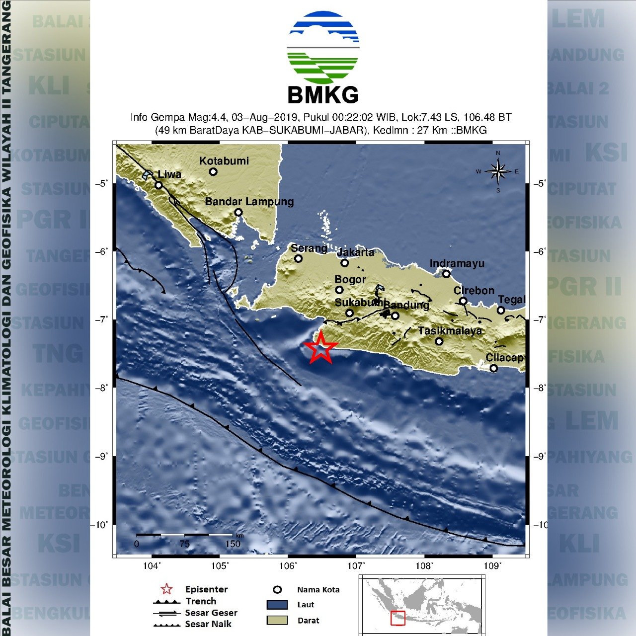 [Update]: Pascagempa Nabire M 6.6 Situasi Aman Terkendali